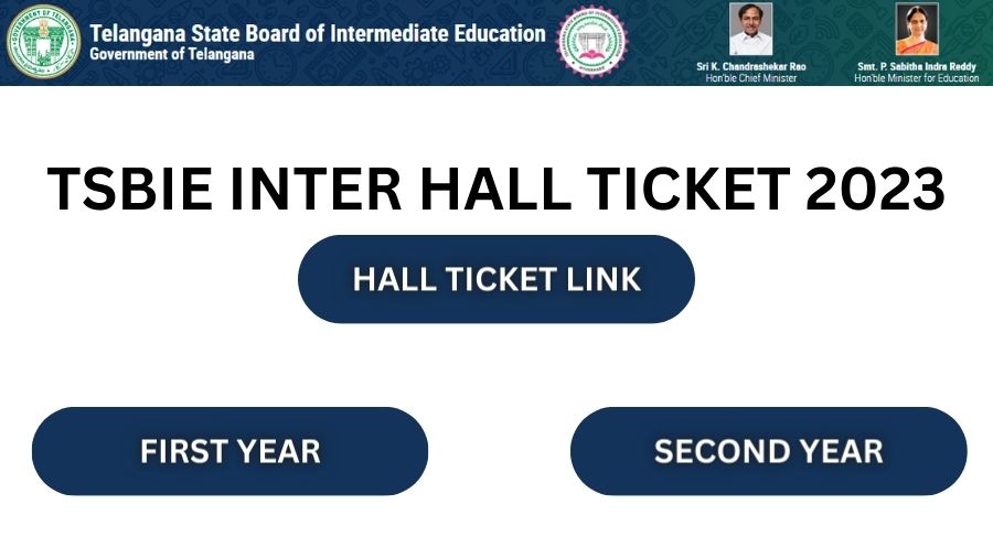 TSBIE Hall Ticket 2024, TS Inter 1st Year 2nd Year Admit Card Link